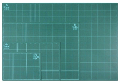 แผ่นรองตัด inca 25304 ชนิดสีทึบ ขนาด 220x300 mm. A4