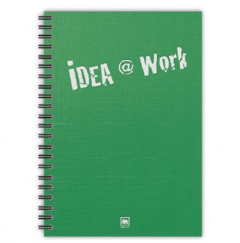 สมุดปกพลาสติกริมลวด ตราช้าง  WHC-101
