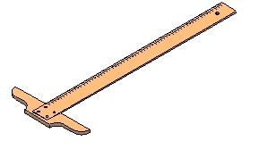 ไม้ที ชนิดไม้ BK ขนาด 90 cm.