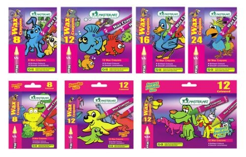 ดินสอสีเทียน MASTERART ขนาดกลาง 24 สี (Regular size)