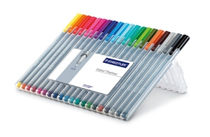 ชุดปากกาเขียนแบบ STAEDTLER 0.3 Triplus fineliner 20 สี