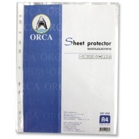 ซองถนอมเอกสาร ORCA A4 SP-040 ไส้แฟ้ม11รู (บรรจุ 20 แผ่น)