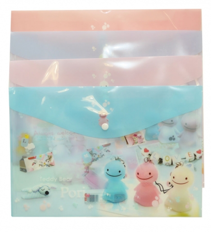 แฟ้มกระดุม Domon A4 File Bag No.xsl-0318A