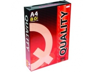 (SALE)กระดาษคอลลิตี้ Quality A4 80g  (แพ็คสีเแดง) (เนื้อกระดาษสีขาว)