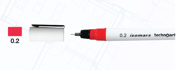 ปากกาเขียนแบบ ISOMARS รุ่น Technoart No.ISM-10-02