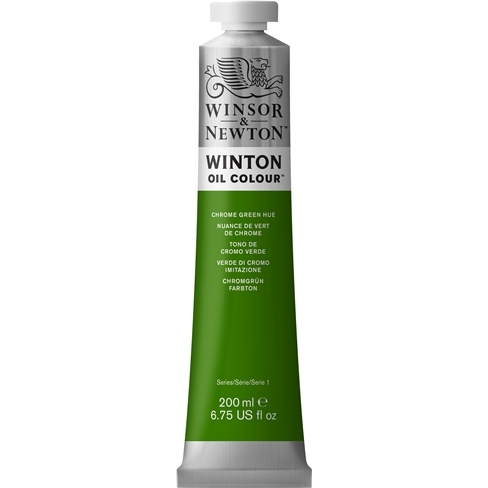 (SALE)สีน้ำมัน Winsor&Newton ( 11 Chrome Green Hue ) 200ml.