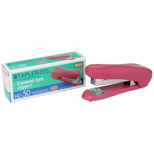 (SALE)เครื่องเย็บกระดาษ แม็กซ์ MAX HD-50 PINK