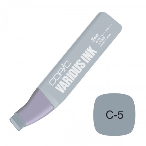 น้ำหมึกเติม ปากกา Copic ญี่ปุ่น สี C5 Cool Gary No.5