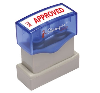 ตรายางข้อความหมึกในตัว I-Stamper - ( APPROVED )