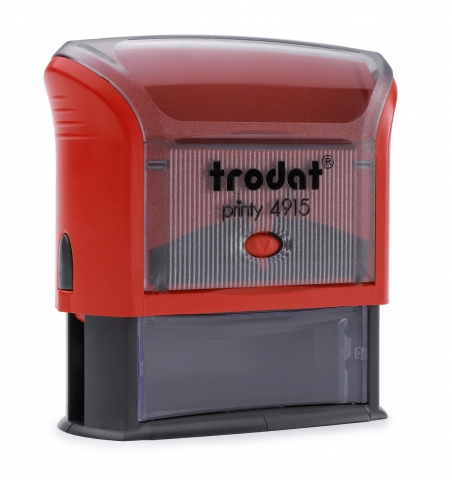 กระบอกจ๊อบ/ตรายางหมึกในตัว trodat PRINTY 4915 สีแดง