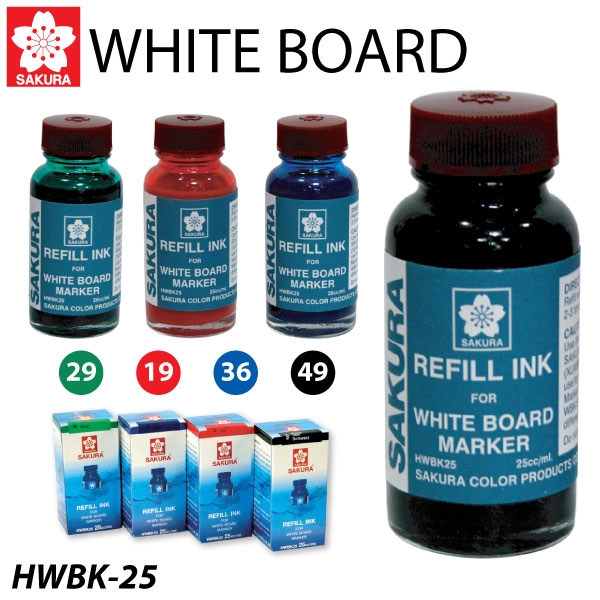 น้ำหมึกเติมปากกา Whiteboard Marker 25cc. SAKURA สีน้ำเงิน