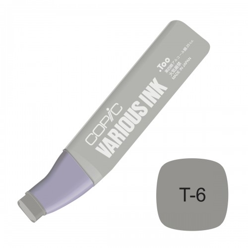 น้ำหมึกเติม ปากกา Copic ญี่ปุ่น สี T6 Toner Gary No.6