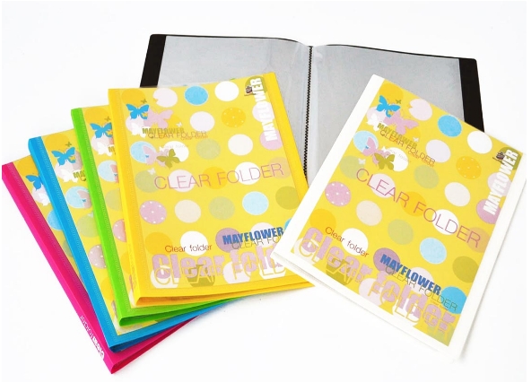 แฟ้มใส่เอกสาร Mayflower Clear Folder CF6 สีดำ