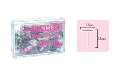 เป๊กกดกระดาษ nanmee / นานมี THUMB TACKS 100 Pcs.