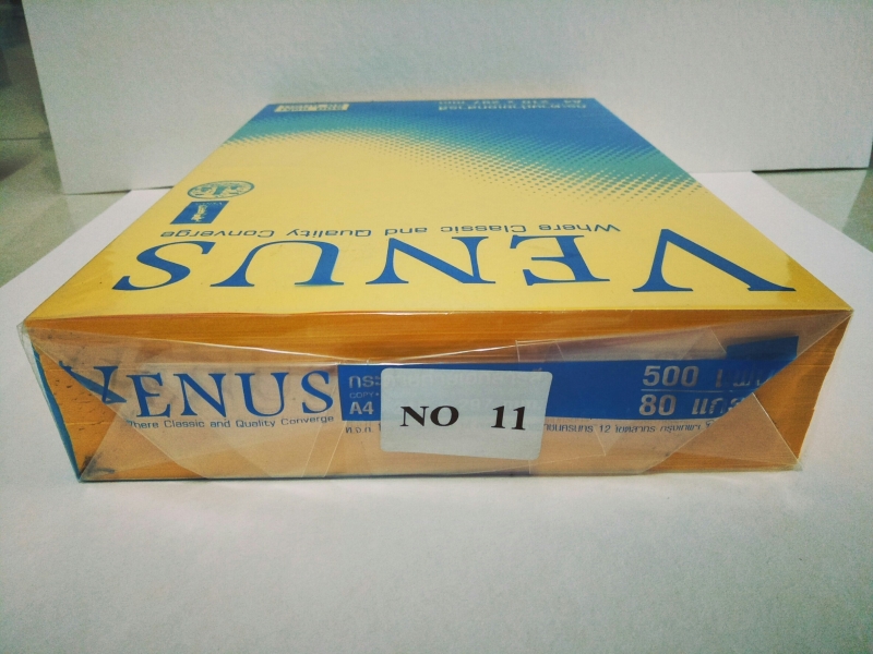 กระดาษถ่าย เอกสารสี A4 Venus 80 Gsm. No. 11