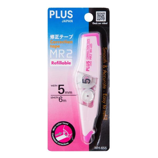 เทปลบคำผิด PLUS รุ่น WH-655 / 49-398 ( สีชมพู )