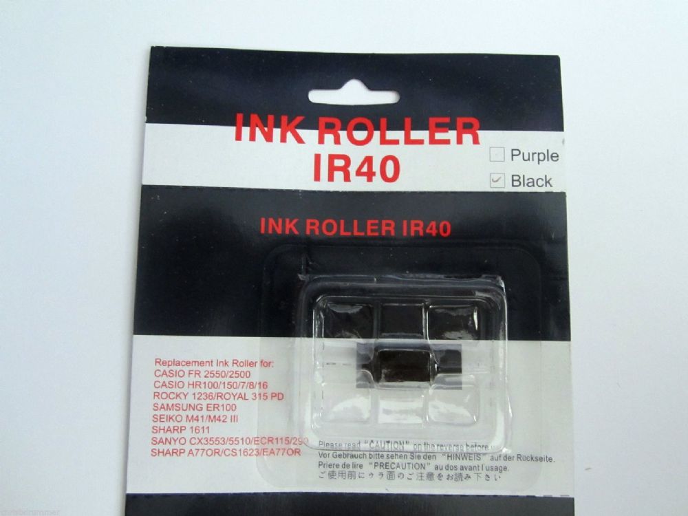 ลูกกลิ้งเครื่องตีป้ายราคา INK ROLLER IR40 Black