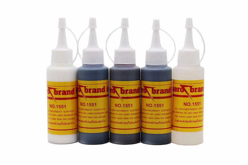 น้ำหมึก Aero Brand Inks No.1551 สีน้ำเงิน/ดำ/แดง/ขาว