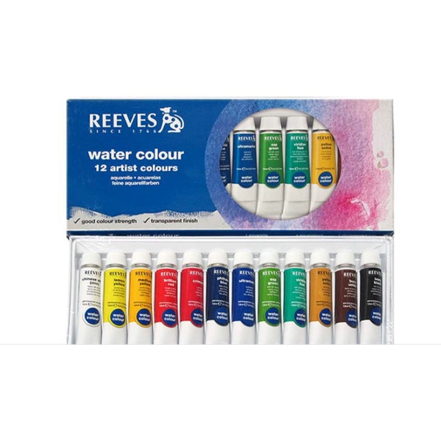 สีน้ำ ตรา REEVES 12 สี 10 ml.