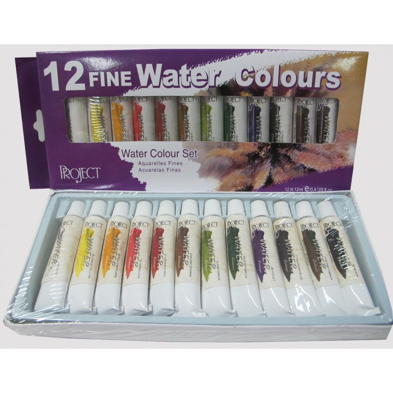 ชุดสีน้ำ 12 สี Project 12 ml