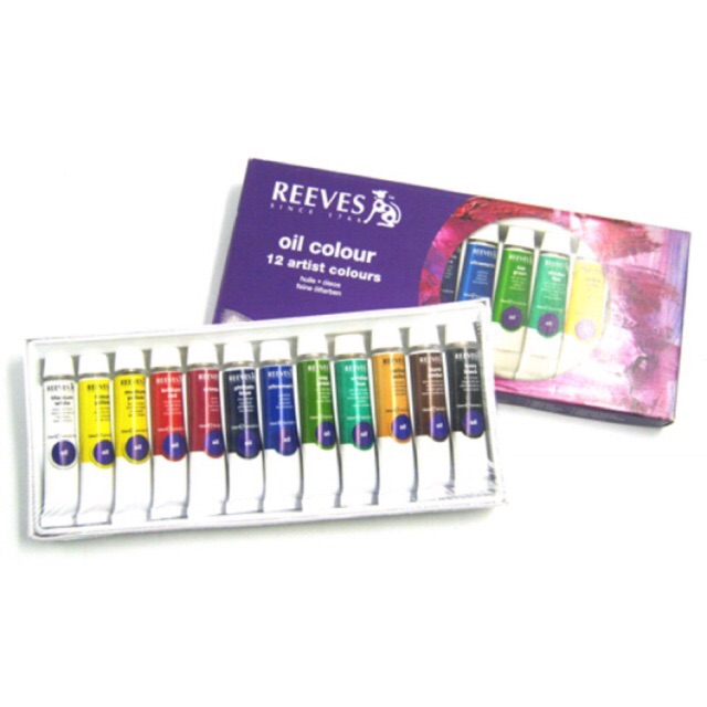 สีน้ำมัน ตรา REEVES 12 สี 10 ml.
