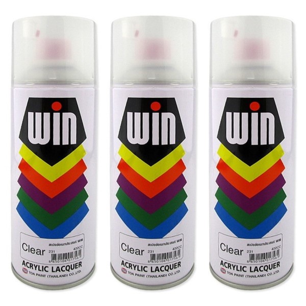 สีสเปรย์ อเนกประสงค์ WIN 400 CC CLEAR (ใส)