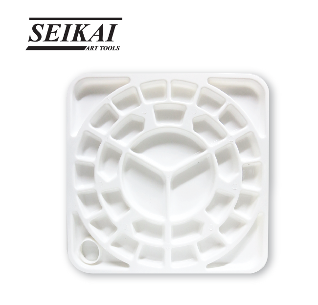 จานสีพลาสติกSeikai 33ช่อง SK-CM17 ขนาด 250x250 mm.