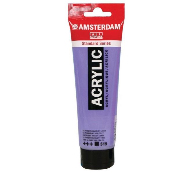 สี AMSTERDAM  Acrylic 120ml. #519 ULTRAMARIJN VIOLET LT
