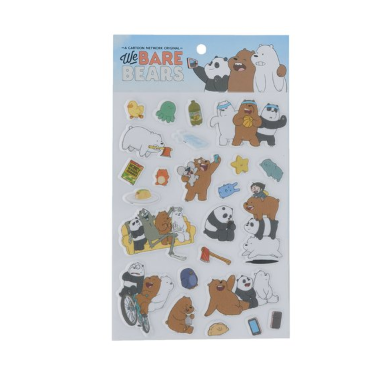 Sticker WBB9001 WE BARE BEARES Cartoon Network ขนาด 160x94 mm.