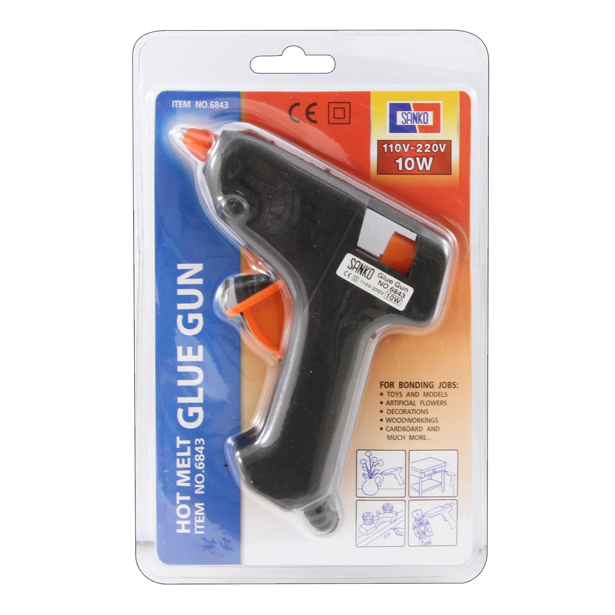 ปืนยิงกาว SANKO HOT MELT Glue Gun No.6843 110V-220V 10W