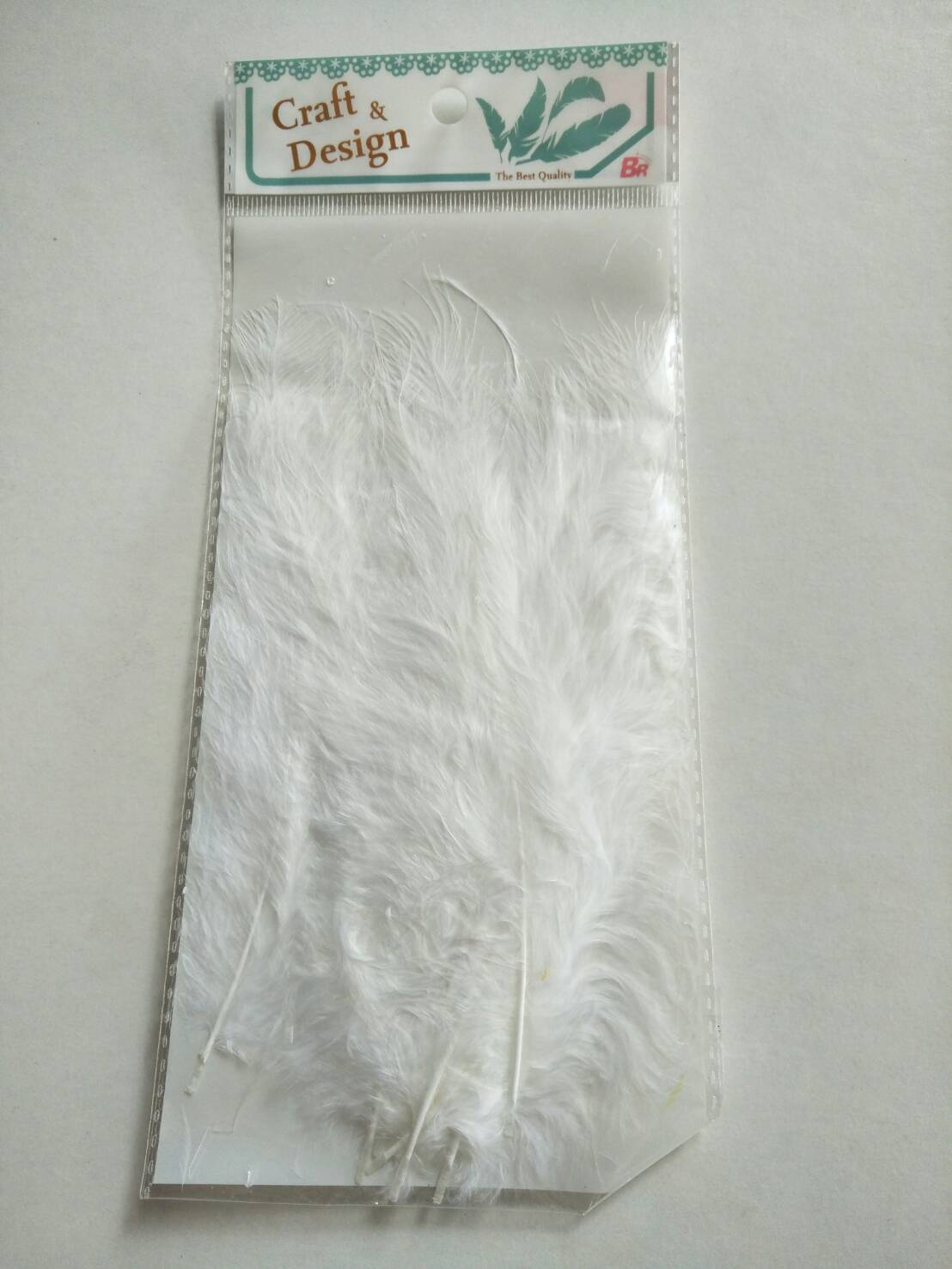 ขนนกฟูไซส์ S สีขาว FT004W
