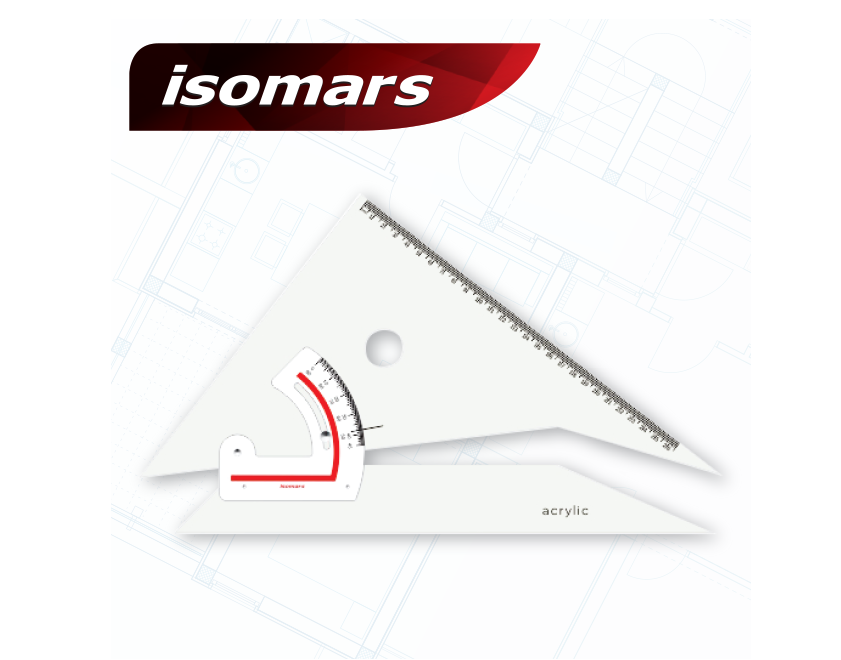 ฉากปรับมุม ISOMARS 30cmx12