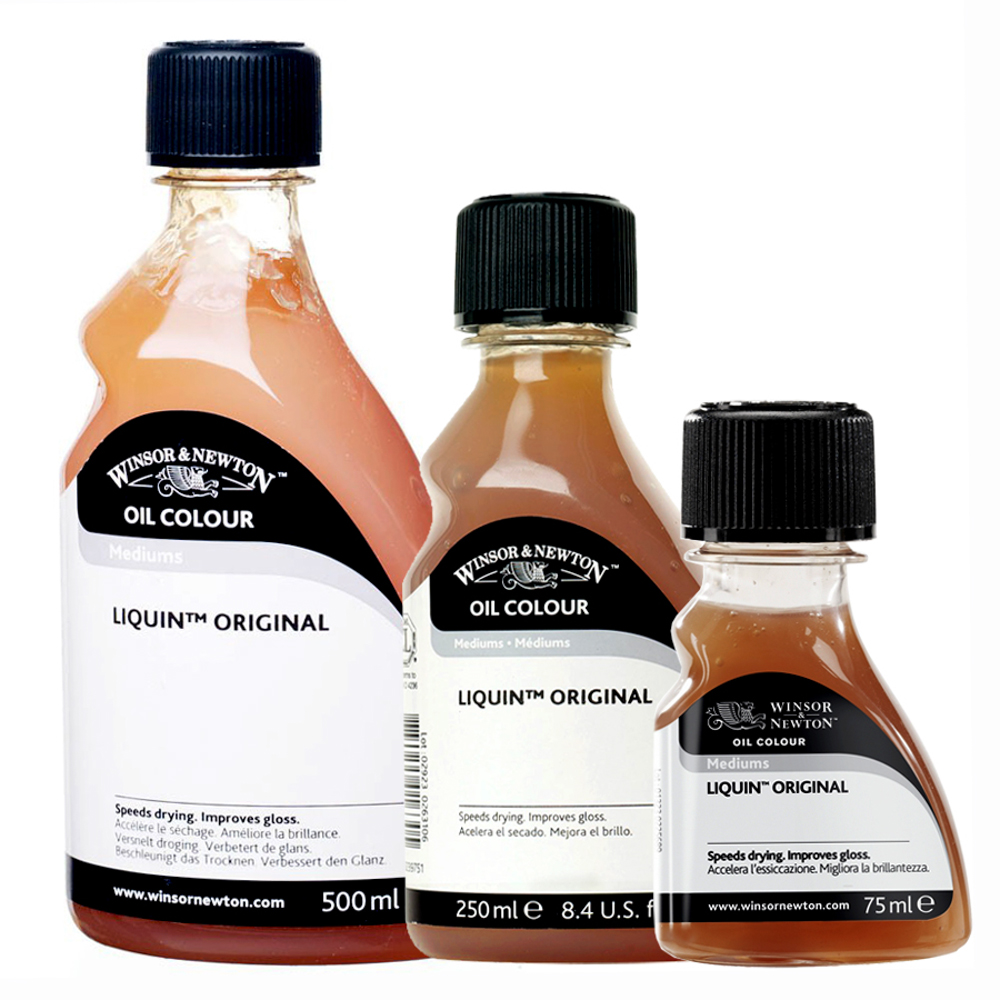 น้ำมันผสมสีแห้งเร็ว ลิควิน Oil Colour Mediums LIQUIN ORIGNAL Winsor & Newton 250ml