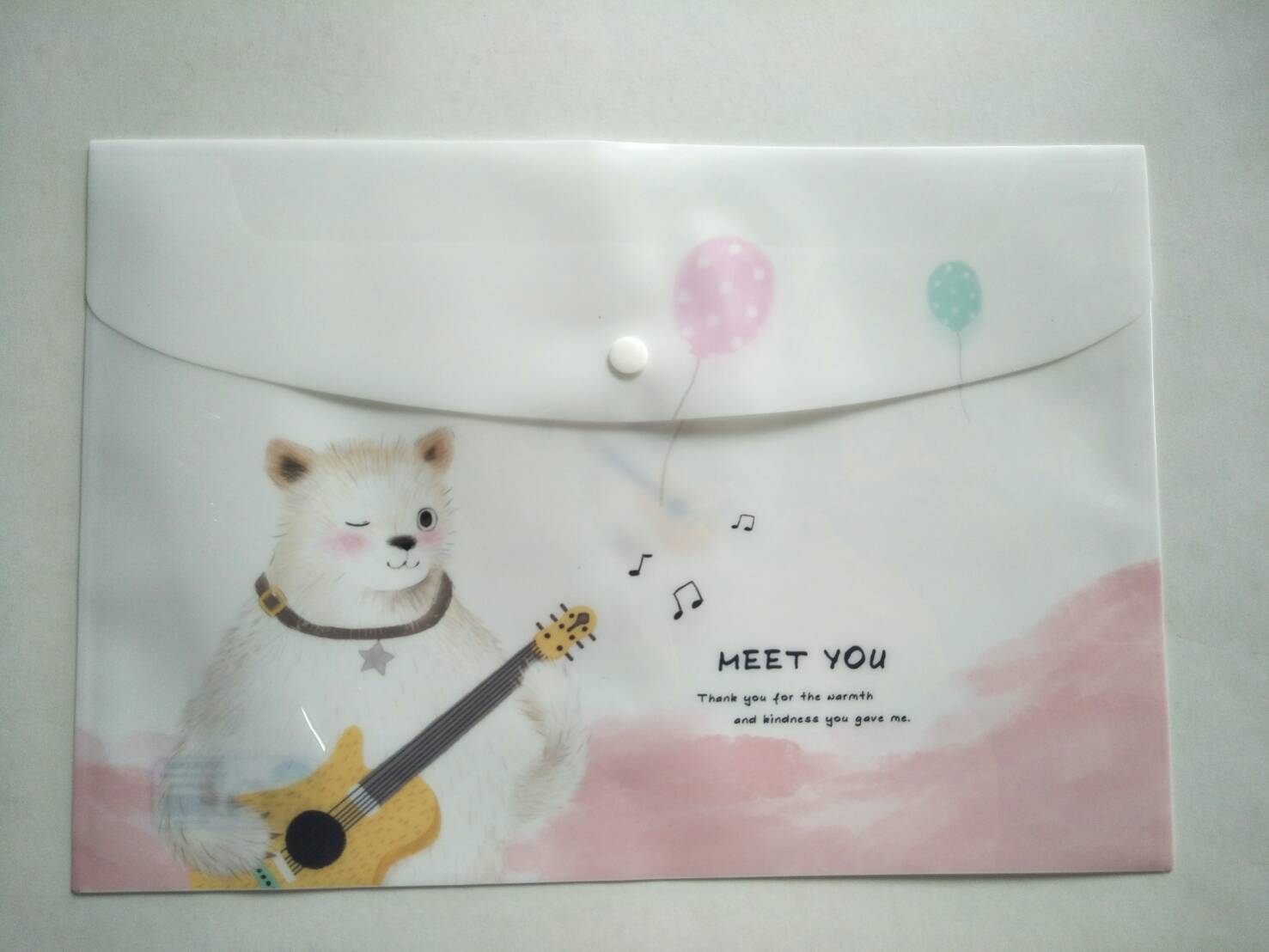 แฟ้มซองกระดุม Bearron  A4 CX-Q575