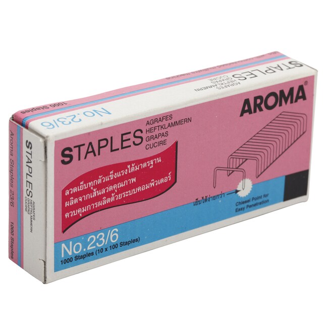 ลวดเย็บ STAPLES AROMA No.23/6