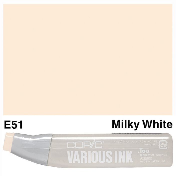 (SALE)น้ำหมึกเติม ปากกา Copic ญี่ปุ่น สีE51 Milky White