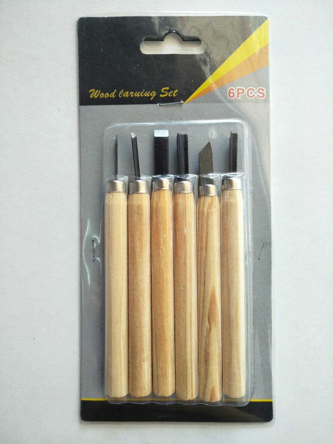 ชุดมีดแกะสลักด้ามไม้ 6 ชิ้น Wood carving Set DOMON