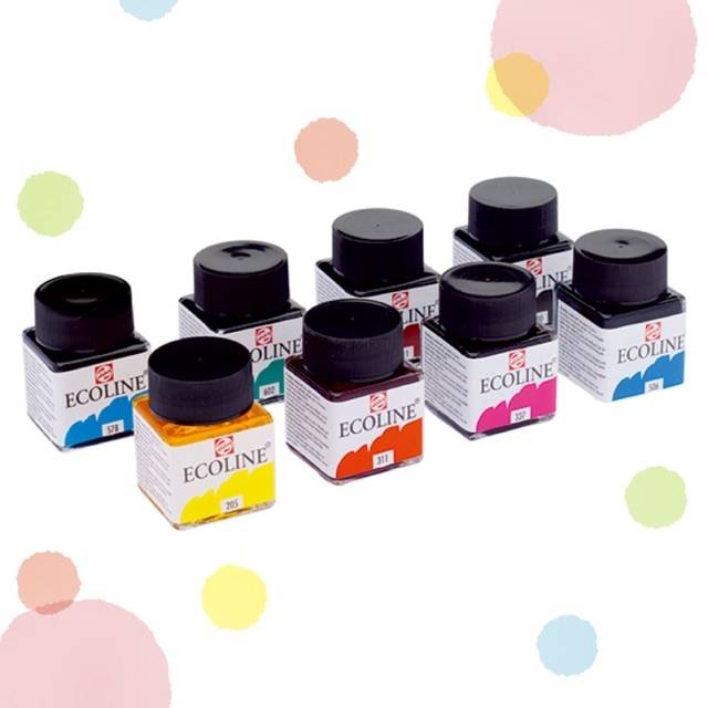 สีหมึก ECOLINE #100 30ml. WHITE