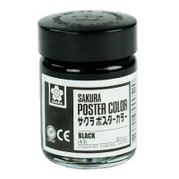 (SALE)สีโปสเตอร์ Sakura 30 c.c. สีดำ No.49 Black