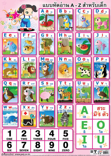 โปสเตอร์กระดาษ OST แบบหัดอ่าน A-Z  EQ-116 (50x70cm.)