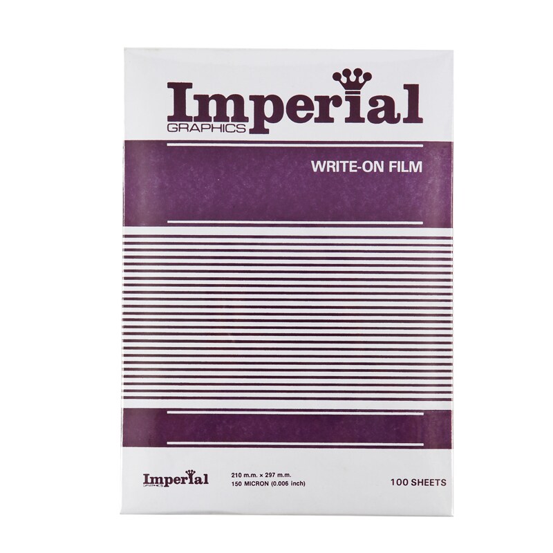 แผ่นใสA4 ชนิดเขียน IMPERIAL WRITE-ON FILM 100 SHEETS 150 MICRON